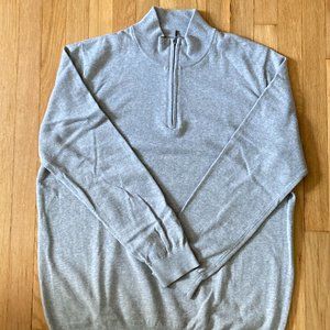 L.L. Bean Cotton/Cashmere Sweater, Quarter-Zip - Men's XL-Tall